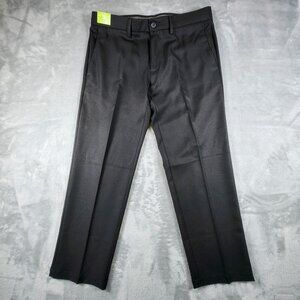 Haggar In Motion Performance Stretch Pants 36 x 29 Black Business Office Golf